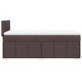 vidaXL Boxspring posteľ s matracom tmavohnedá 100x200 cm látka