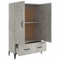 vidaXL Komoda betónovo sivá 70x31x115 cm spracované drevo