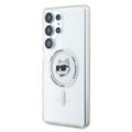 Puzdro Karl Lagerfeld HC Magnetic IML Metal Choupette Head pre Samsung Galaxy S25 Ultra biela