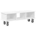vidaXL TV stolík 100 x 35 x 35 cm Biela Kompozitné drevo
