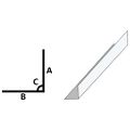 vidaXL Lišty v tvare L 90° 5 ks, hliník, biele 170 cm, 100x100 mm