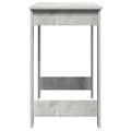 vidaXL Stôl betónovosivý 100x45x75 cm spracované drevo