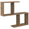 vidaXL Stenná polica Dub artisan 60 x 12 x 50,5 cm Kompozitné drevo