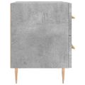 vidaXL Nočné stolíky 2 ks betónovo sivé 40x35x47,5 cm kompozitné drevo