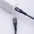 Maxlife MXUC-11 magnetický kábel USB-C - USB-C 1,0 m 100W čierny nylon