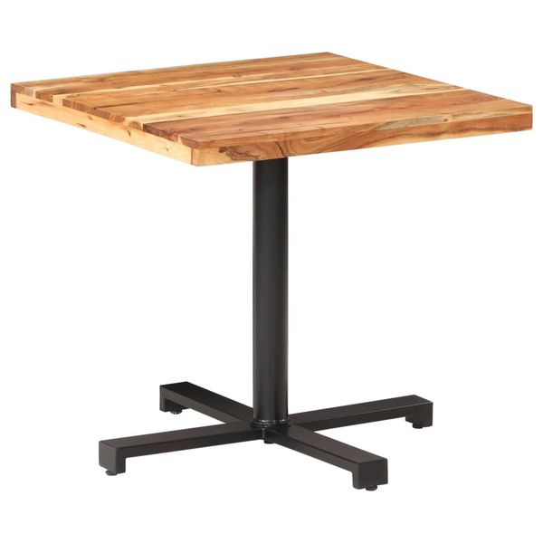 vidaXL Bistro stolík štvorcový 80x80x75 cm akáciový masív