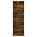 vidaXL CD Skrinka Dymový dub 33 x 23,5 x 97,5 cm Kompozitné drevo