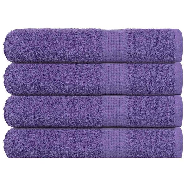 vidaXL Uteráky FROGN 4 ks fialové 100x200 cm 360 g/m²