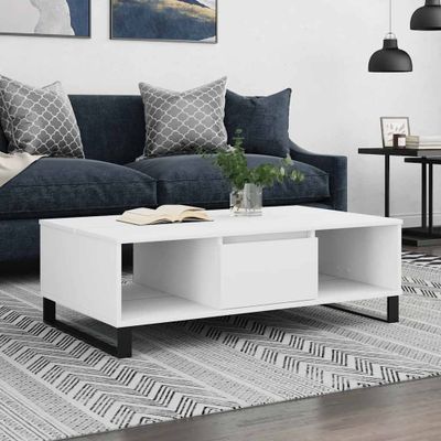 vidaXL Konferenčný stolík biely 104x60x35 cm kompozitné drevo