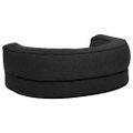 vidaXL Ergonomický matrac pre psa 60x42 cm ľanový vzhľad flís čierny