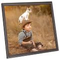 vidaXL Fotorámiky na stenu alebo stôl 5 ks čierne 50x50 cm MDF