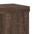 vidaXL Stojany na rastliny 2 ks hnedý dub 15x15x20 cm kompozitné drevo