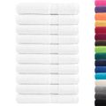 vidaXL Prémiové uteráky SOLUND 10 ks biele 100x200 cm 600 g/m2