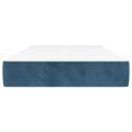 vidaXL Matrac s taštičkovými pružinami stredná tvrdosť tmavomodrý 100x200x20 cm zamat