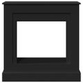 vidaXL Obloženie krbu čierne 90x30x90 cm kompozitné drevo