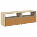 vidaXL TV skrinky s LED svetlami 2 ks dub sonoma 60x35x40 cm