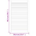 vidaXL Lamelové dvierka na skrinku, biele 99,3x59,4 cm, borovica