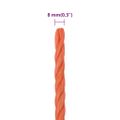 vidaXL Pracovné lano oranžové 8 mm 250 m polypropylén
