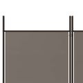 vidaXL 5-panelový paraván antracitový 250x180 cm látka
