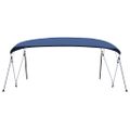 vidaXL Strieška Bimini so 4 oblúkmi, modrá 243x(230-244)x137 cm