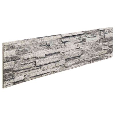 vidaXL Nástenné panely 10 pcs Svetlosivá 100 x 25 cm EPS pena
