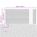 vidaXL Zvarené pletivo s podperami 50 x 1 m PVC potiahnutá oceľ Zelená