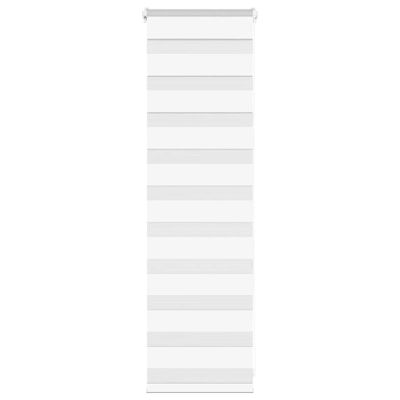 vidaXL Zebra roleta biela 50x100 cm šírka látky 45,9 cm polyester
