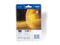 Žltá, azúrová, purpurová - originálna - blistr - atramentová kazeta - pre Brother DCP-185, 395, 6690, J715, MFC-490, 5490, 790, 795, 990, J615; Justio MFC-5890