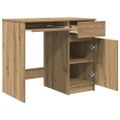 vidaXL Stôl dub artisan 86x49x76 cm kompozitné drevo