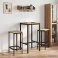 vidaXL Barový stôl 52 x 52 x 110 cm Kompozitné drevo Dub sonoma