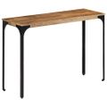 vidaXL Konzolový stolík hnedý 110x35x76 cm mangovníkový masív a železo