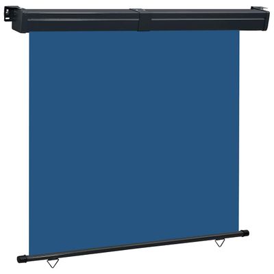 vidaXL Bočná markíza na balkón 170x250 cm modrá