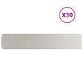 vidaXL Obrubník trávnika 30 ks 20 x 103 cm Nehrdzavejúca oceľ