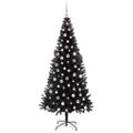 vidaXL Vianočný stromček Čierna 240 cm PVC