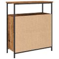 vidaXL Komoda staré drevo 70x30x80 cm kompozitné drevo