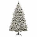 vidaXL Umelý Sklápací Vianočný Stromček 300 LED Zelená a biela 270 cm