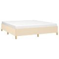 vidaXL Posteľný rám s boxspringom krémová 180x200 cm látka