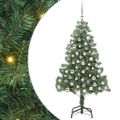 vidaXL Vianočný stromček Zelená 210 cm PVC