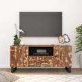 vidaXL TV skrinka 105x33,5x46 cm recyklovaný masív a kompozitné drevo