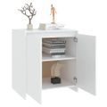 vidaXL Komoda biela 70x41x75 cm spracované drevo