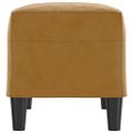 vidaXL Lavička hnedá 70x35x41 cm zamat
