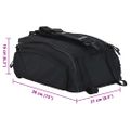 vidaXL Cyklistická taška Čierna 38 x 21 x 16 cm Polyester
