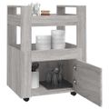 vidaXL Kuchynský vozík sivý dub sonoma 60x45x80 cm spracované drevo