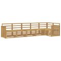 vidaXL Záhradná súprava gaučov 6 ks Biela Pevné akáciové drevo