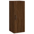 vidaXL Vysoká skrinka hnedý dub 34,5x34x180 cm spracované drevo