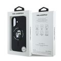 Puzdro Karl Lagerfeld pre iPhone 16 Plus 6,7" KLHMP16MSCMKCRHK čierne tvrdý silikón Karl&Choupette Heads Ring MagSafe