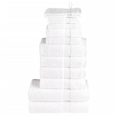 vidaXL 12-dielna prémiová sada uterákov SOLUND biela 600 g/m²