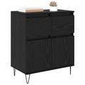 vidaXL Servírovacia skriňa Čierny dub 60 x 35 x 70 cm