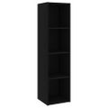 vidaXL TV skrinky 2 ks čierne 142,5x35x36,5 cm drevotrieska