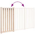 vidaXL Skladacia brána pre psa, 3 panely, 150 cm, masívne jedľové drevo